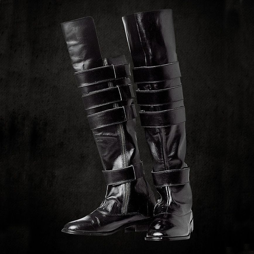 Fantasy Styled Black Jackboots