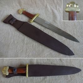 Viking Three Lobed Dagger & Sheath