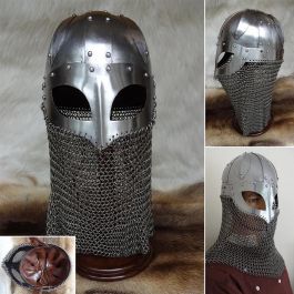 Viking Vendal Helmet With Aventail - 16 Gauge