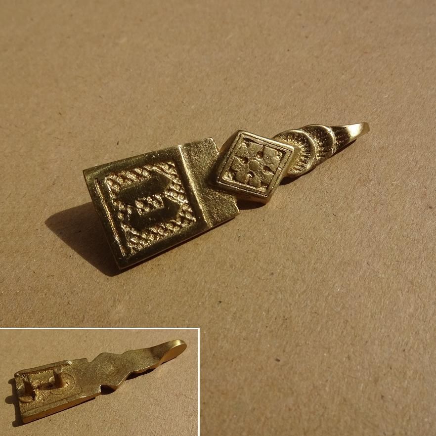Medieval Brass Belt End / Chape