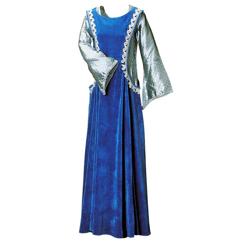 Renaissance Blue velvet overdress