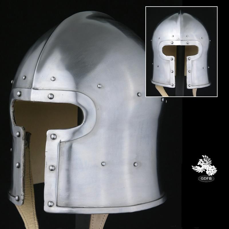 T Face Barbuta Helmet - 14 Gauge